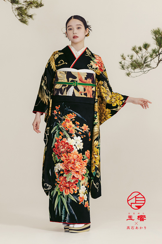 kazukazu◼️レア！総絞り黒振袖6点セット163.5cm成人式PS19 kazukazu様専用◼️レア！総絞り黒振袖6点セット163.5cm成人式PS19